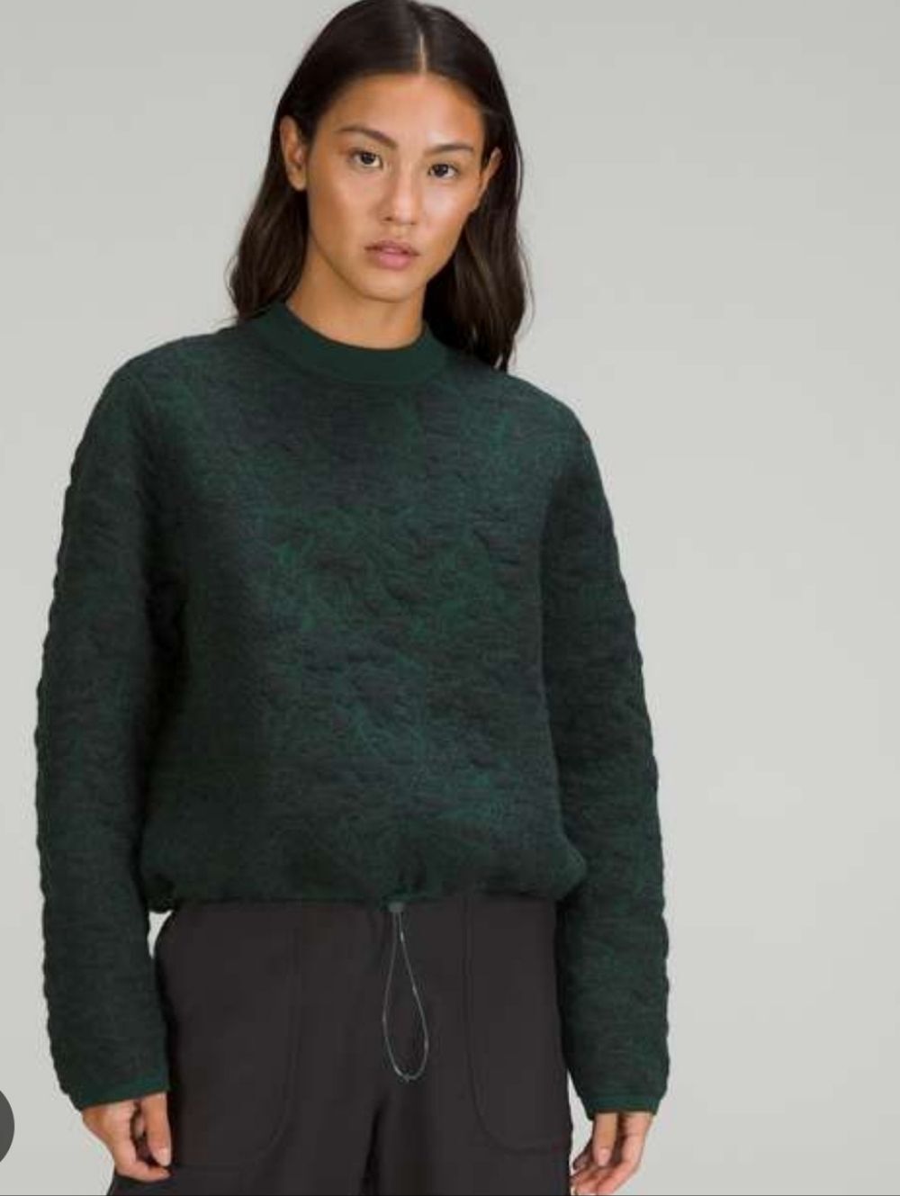 Lululemon Jacquard Multi-Texture Crew Neck Sweater Size 8